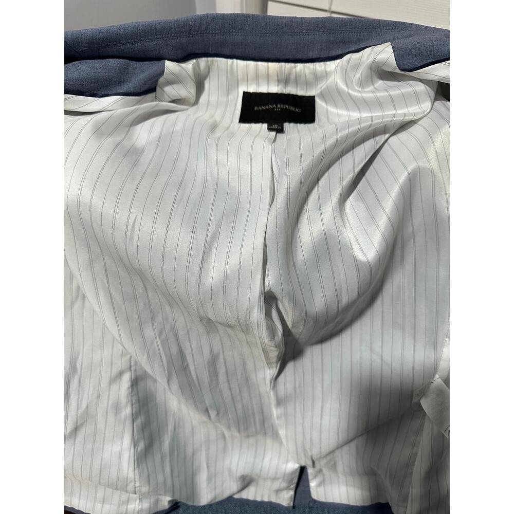 Banana Republic Women's Blue Blazer Suit Jacket Size 10 - Picture 6 of 10